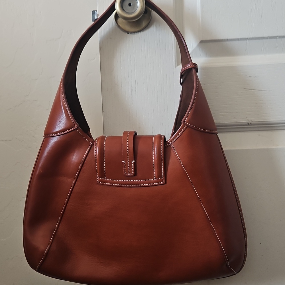 Dooney & Bourke Florentine Tan Leather Hobo Bag NWOT - Picture 2 of 5